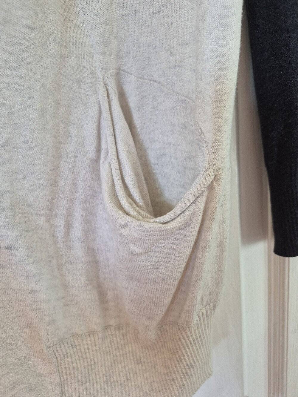 Wilfred Flaubert Cardigan Heather Gray Silk Cashmere Knit Minimalist OldMoney - Picture 5 of 7
